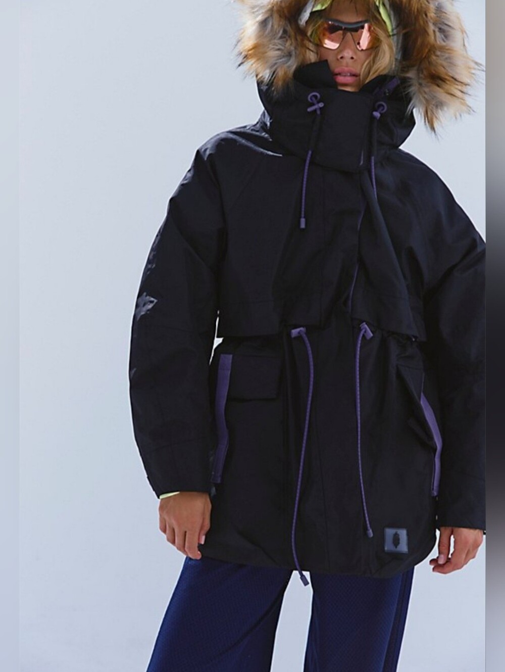 Free People Movement Cloud Cover Systems Outer Shell Jacket In Black